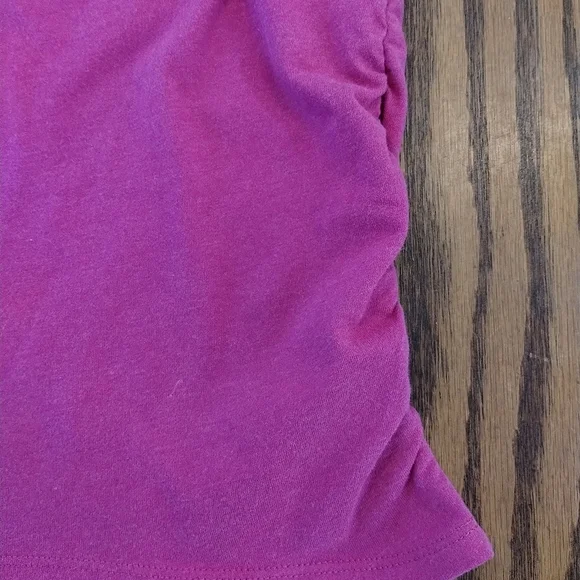 Bench Soft Magenta Ruched Logo Tee - Picture 4 of 7